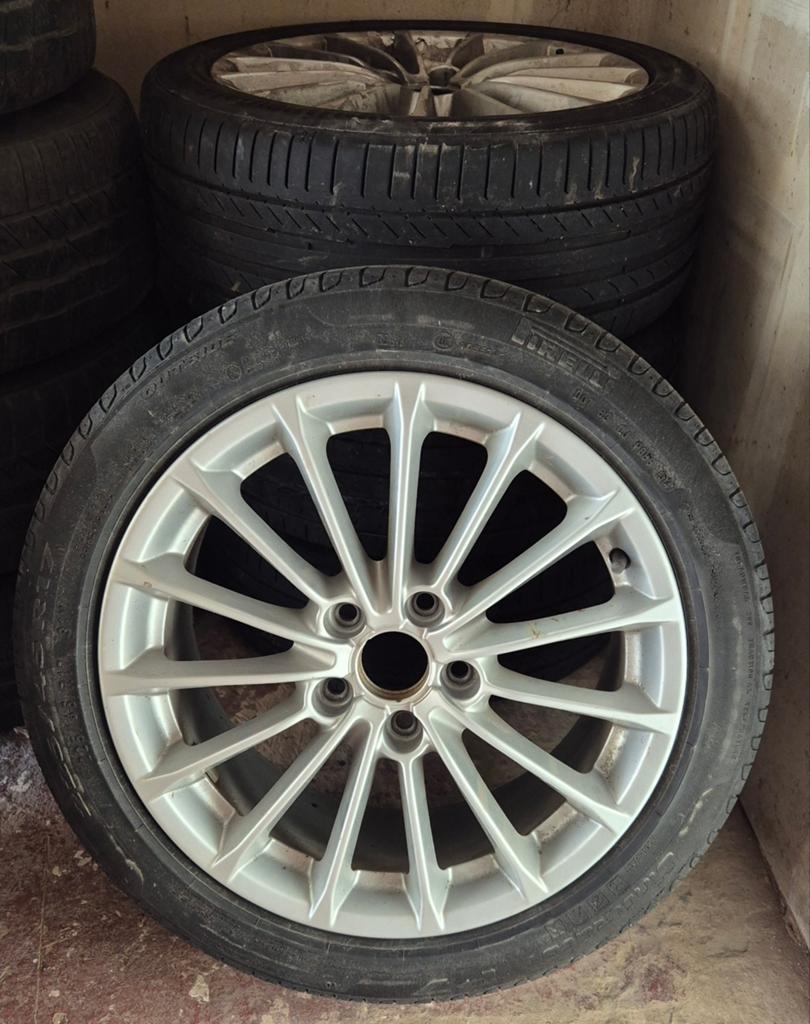 Origineel Audi 5x112 wiel met goede band, Auto-onderdelen, Banden en Velgen, Ophalen, Banden en Velgen, 17 inch, 225 mm