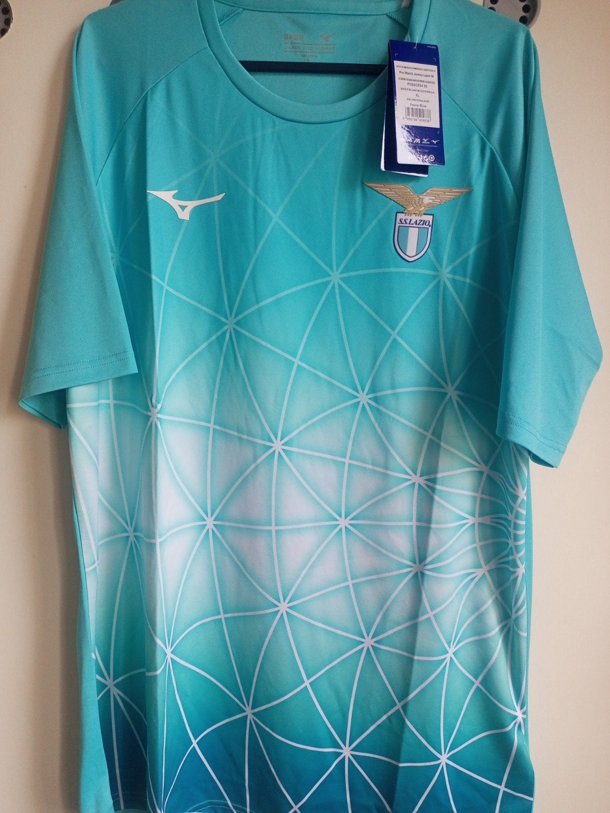 Maillot Lazio Mizuno Neuf avec etiquette Taille XL, Enlèvement ou Envoi, Neuf