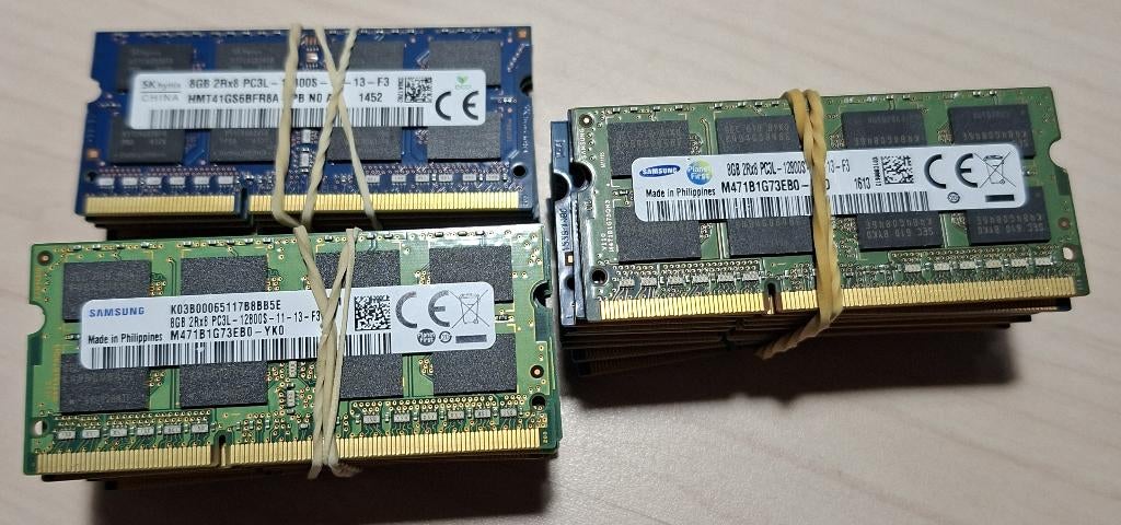 24x 8gb ddr3 sodimm ram, Computers en Software, RAM geheugen, Ophalen, 8 GB, DDR3, Zo goed als nieuw
