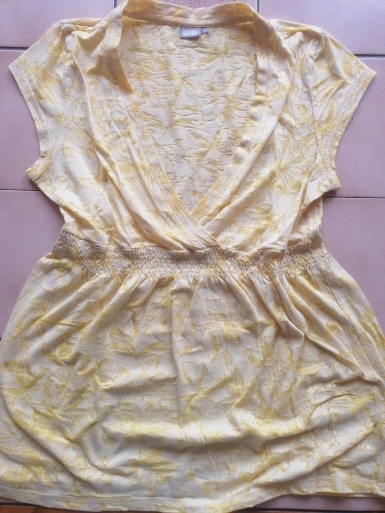 Overslag shirt mt 38/40, Ophalen of Verzenden, Geel