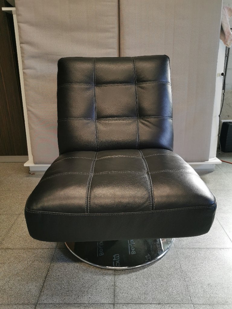 Lederen design zetel, Ophalen, Zo goed als nieuw, Leer, Design