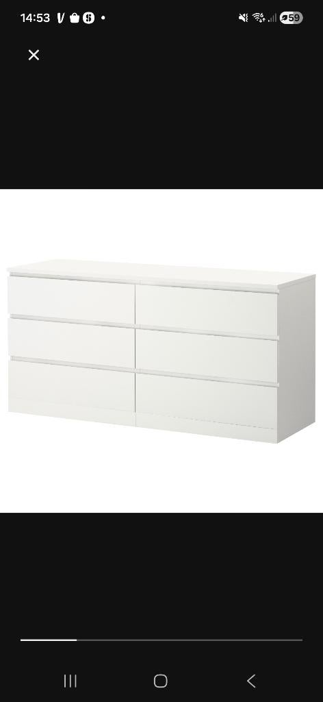 Ladekast Ikea, Huis en Inrichting, Kasten | Ladekasten, Ophalen, Overige materialen, 5 laden of meer, 150 tot 200 cm