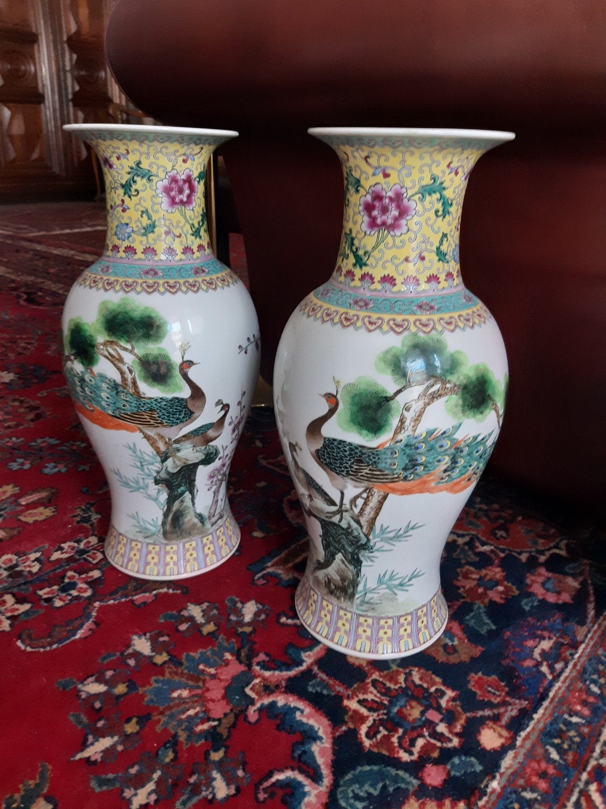 paire de vases en porcelaine chinoise, Antiquités & Art, Enlèvement