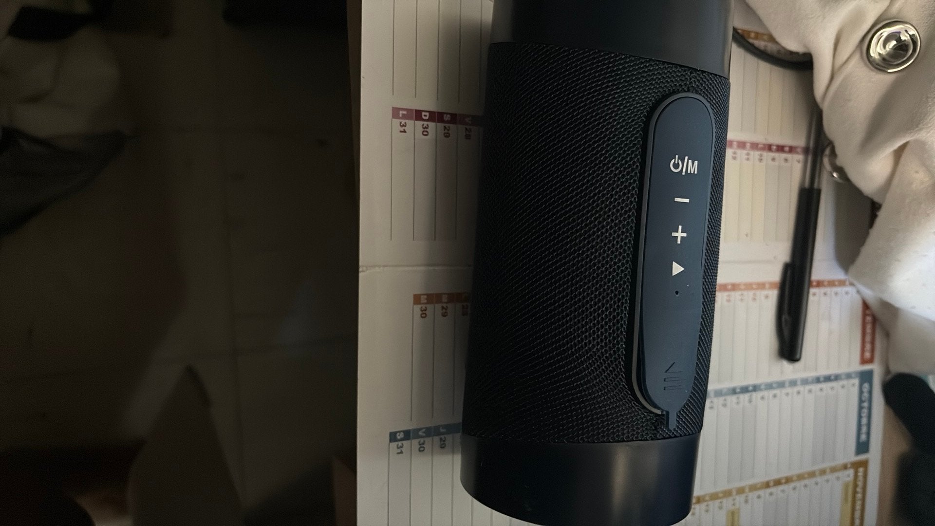 Marineblauwe Bluetooth-luidspreker, Audio, Tv en Foto, Luidsprekerboxen, Bluetooth, Ophalen of Verzenden, Zo goed als nieuw
