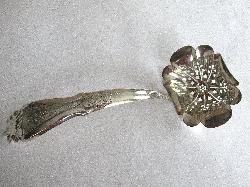 Pelle à fruits humides en argent hollandaise antique, 1868, Enlèvement ou Envoi, Argent