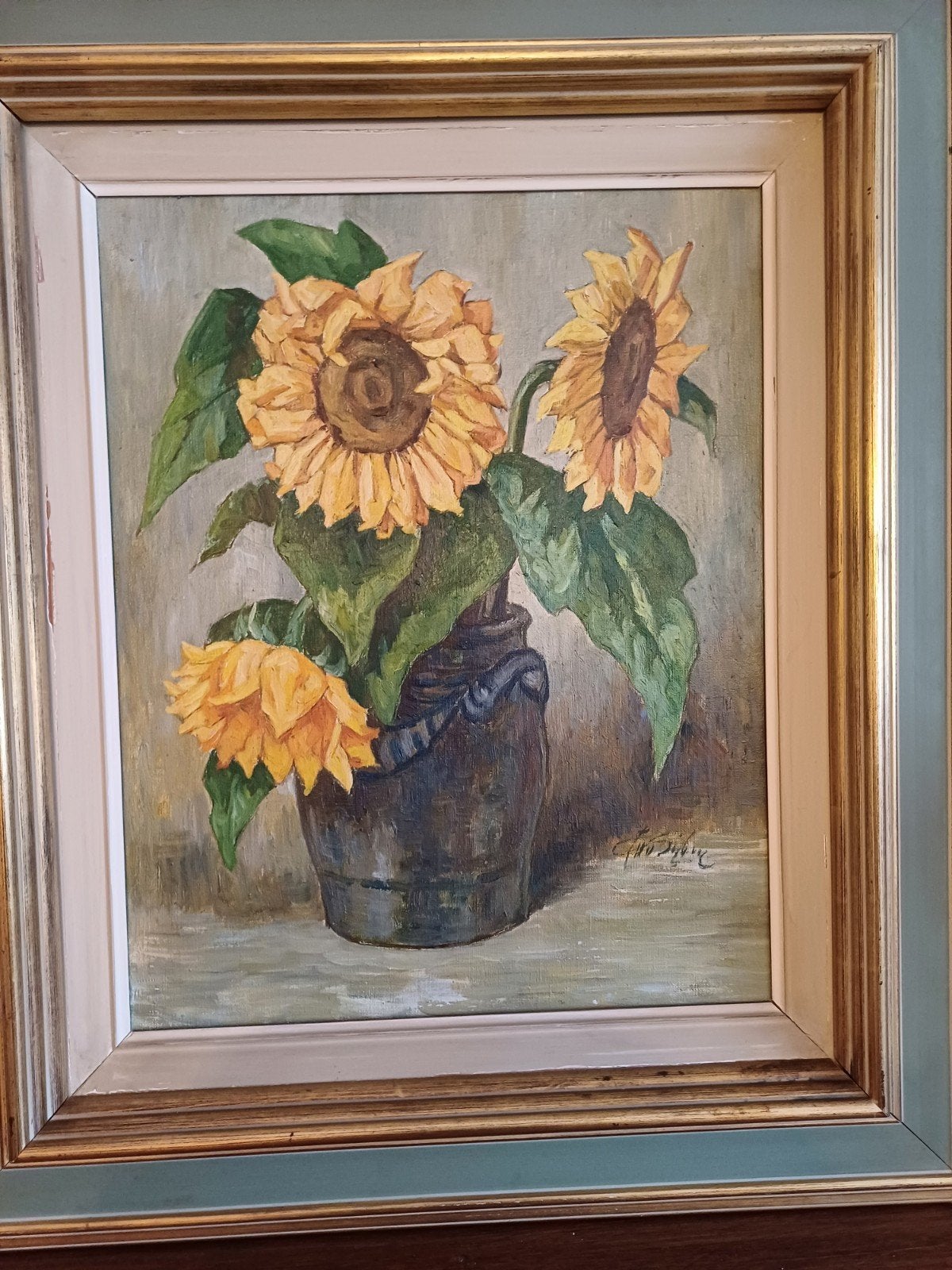Peinture, Antiquités & Art, Fleurs