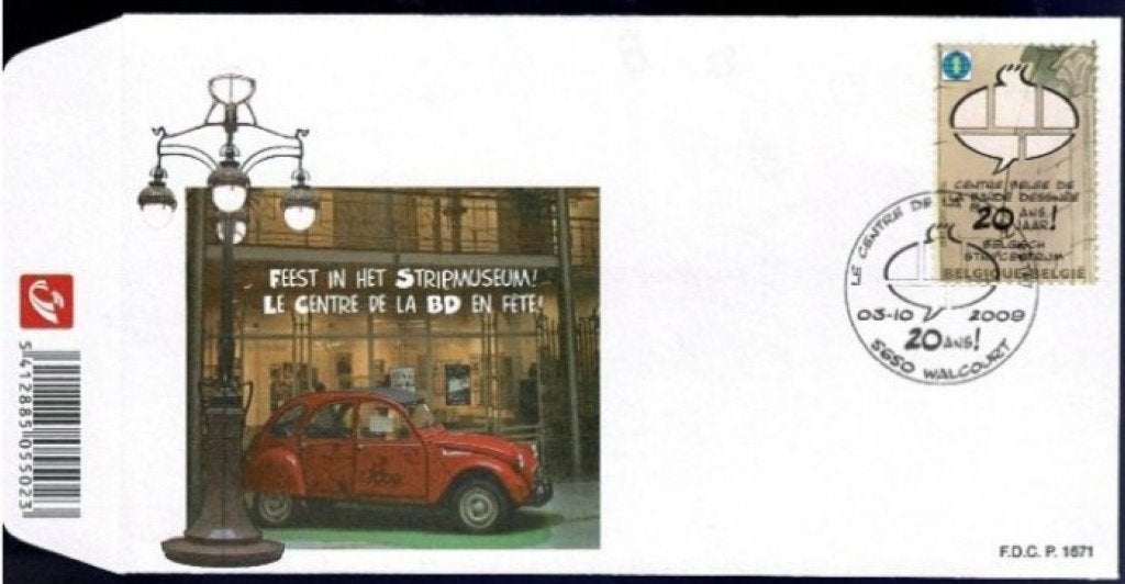 Année 2009 : FDC 3957 du bloc 173 - Centre de la BD en fête, Enlèvement
