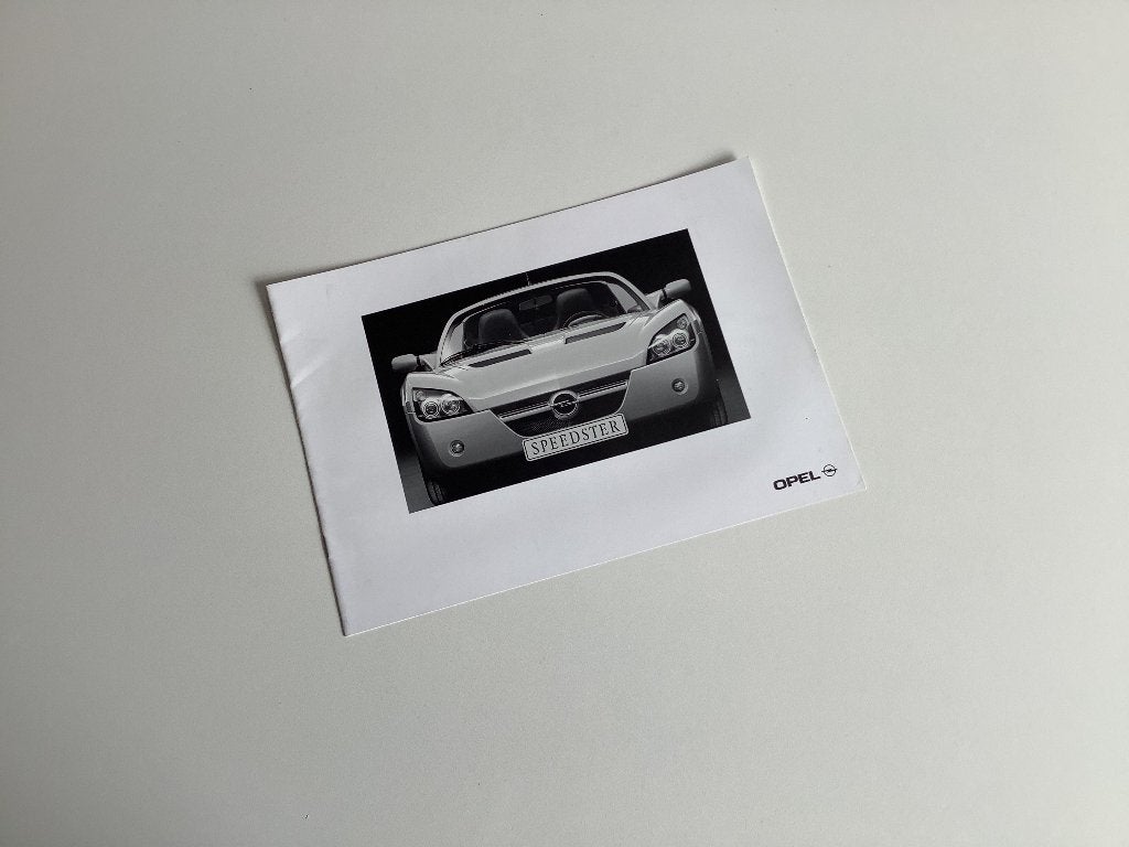 Brochure de l'Opel Speedster, Livres, Enlèvement ou Envoi, Comme neuf, Opel
