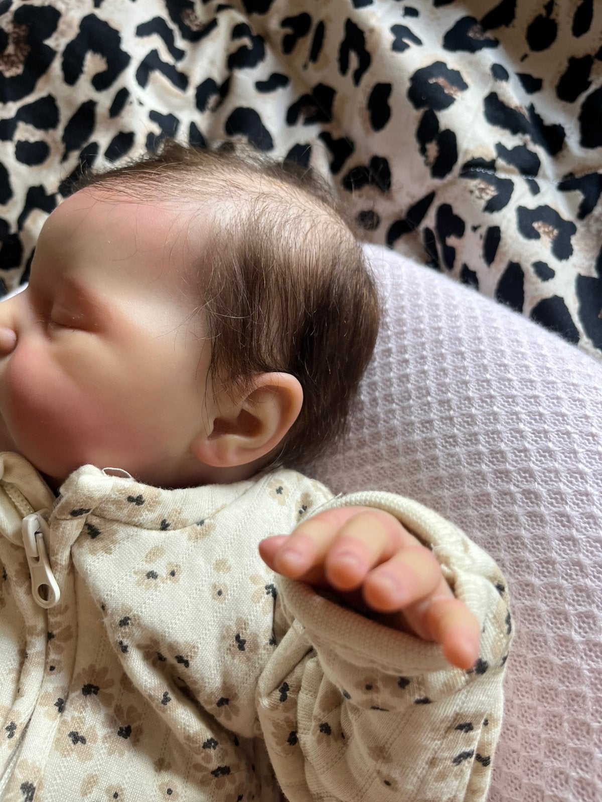 Reborn laura bonnie brown, Verzamelen, Poppen, Ophalen, Zo goed als nieuw, Babypop, Levensecht of Reborn