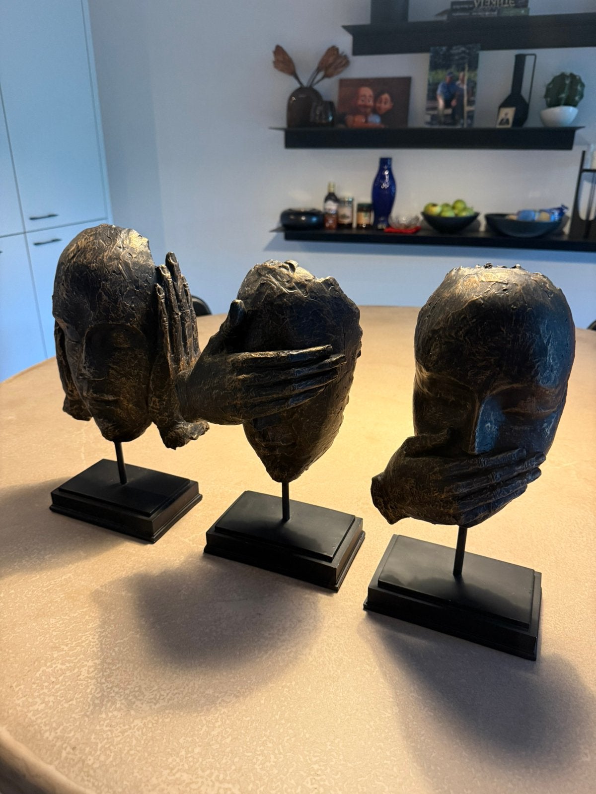 Prachtige set van 3 decoratieve beeldjes – €150, Ophalen, Klassiek