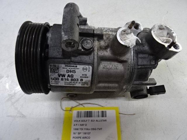 COMPRESSEUR CLIMATISATION Golf VII (AUA) (5Q0816803B), Utilisé, Volkswagen
