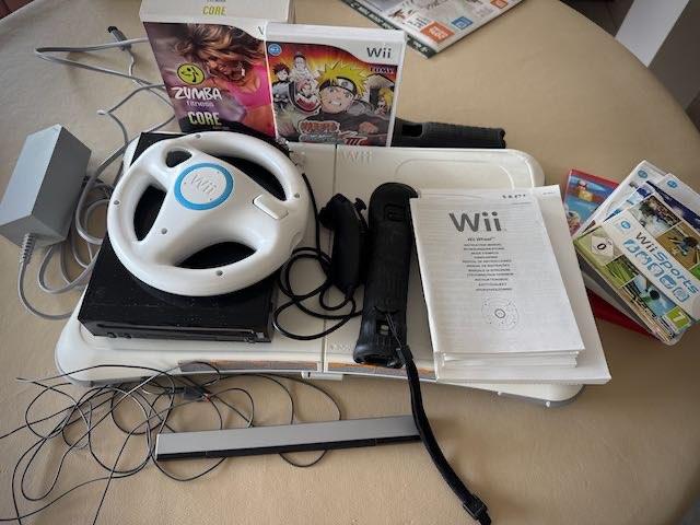 Wii, Ophalen, Gebruikt, Met 2 controllers, Met stuurtje