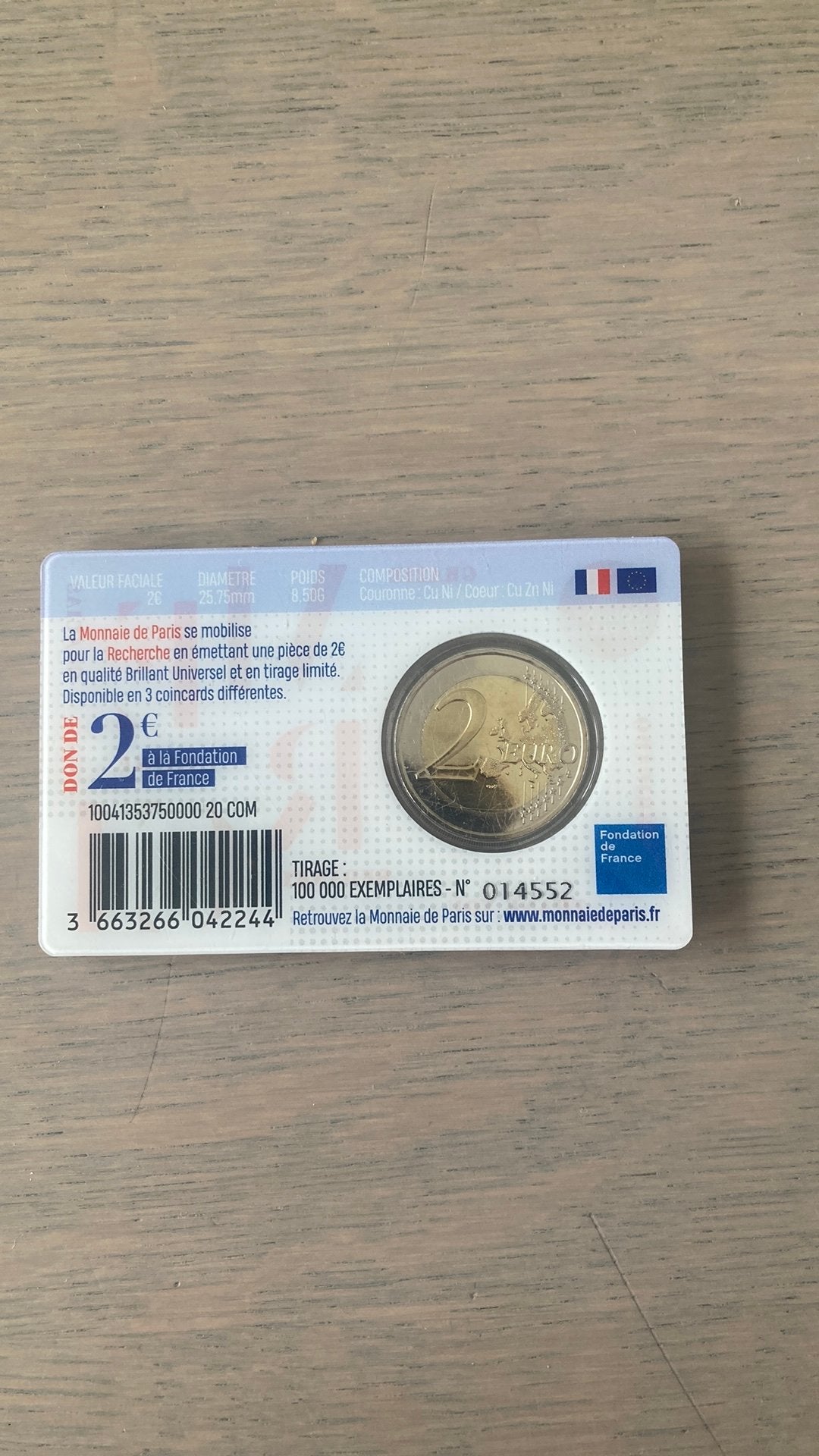 2 euro herdenkingsmunt 2020 Frankrijk, Postzegels en Munten, Ophalen