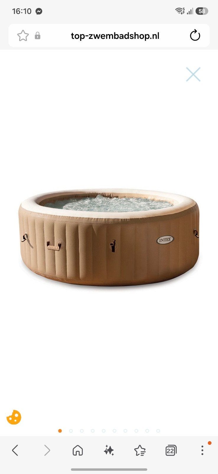 opblaasbare jacuzzi, Tuin en Terras, Ophalen, Zo goed als nieuw