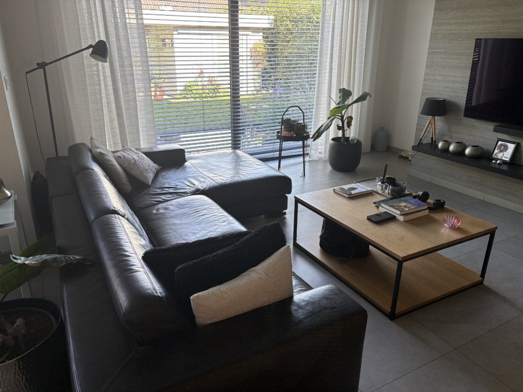 Durlet sofa met long chaise, Ophalen, 250 tot 300 cm, Gebruikt, Modern
