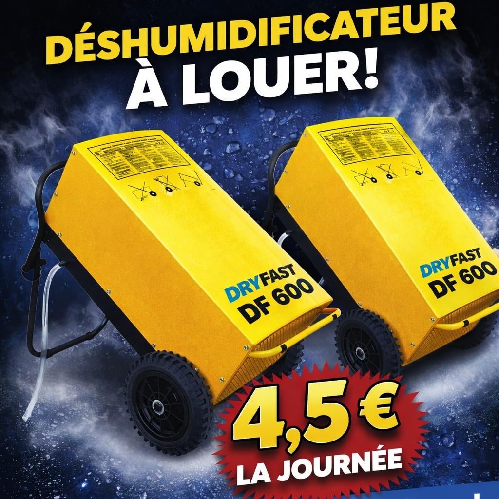 💧 Humidité ? Séchez vite ! Louez un déshumidificateur pro💧