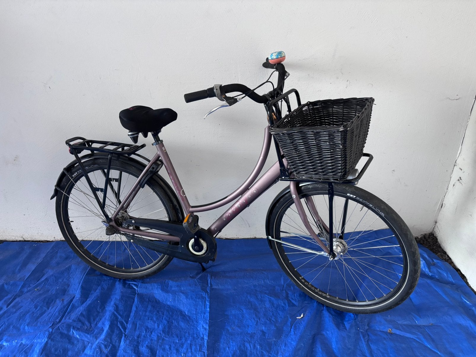 Damesfiets, Fietsen en Brommers, Ophalen, 47 tot 50 cm, Zo goed als nieuw, Handrem