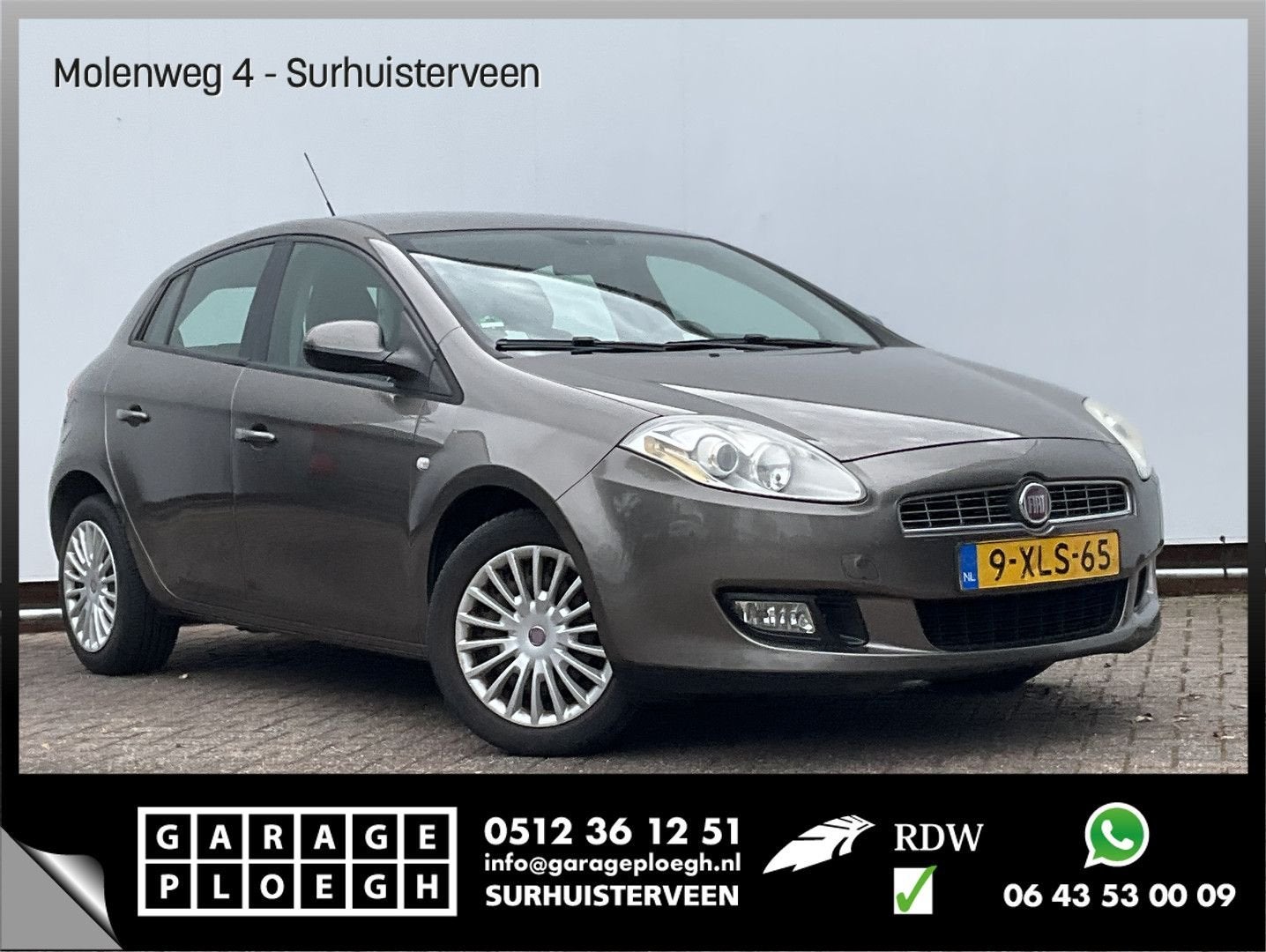 Fiat Bravo 1.4 Dynamic Airco 5-Deurs, Auto's, Bedrijf, Handgeschakeld, Zilver of Grijs, Bravo