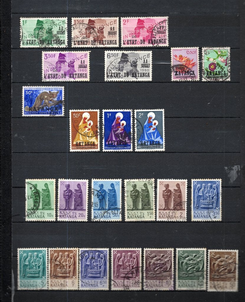 KATANGA : beau lot, Timbres & Monnaies, Envoi