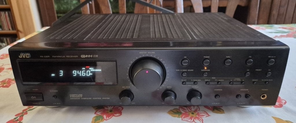 Versterker JVC RX-230RBK, Audio, Tv en Foto, Versterkers en Ontvangers, Ophalen, JVC, Zo goed als nieuw, 120 watt of meer