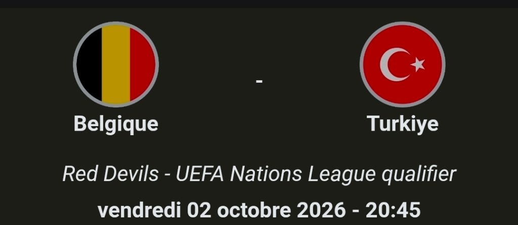 Ticket Belgique - Turquie | Tribune 2 - Bloc A2, Tickets & Billets, Autres types, Trois personnes ou plus, Octobre