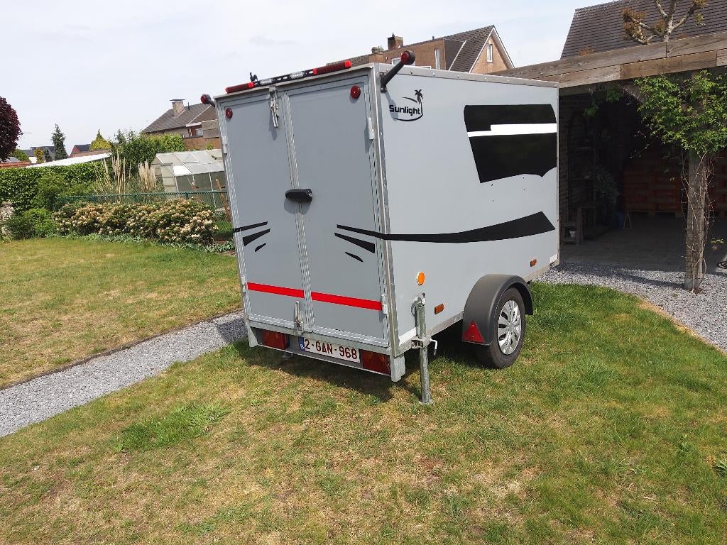 belle remorque à essieu unique - 750 kg, Autos : Divers, Remorques, Enlèvement, Comme neuf