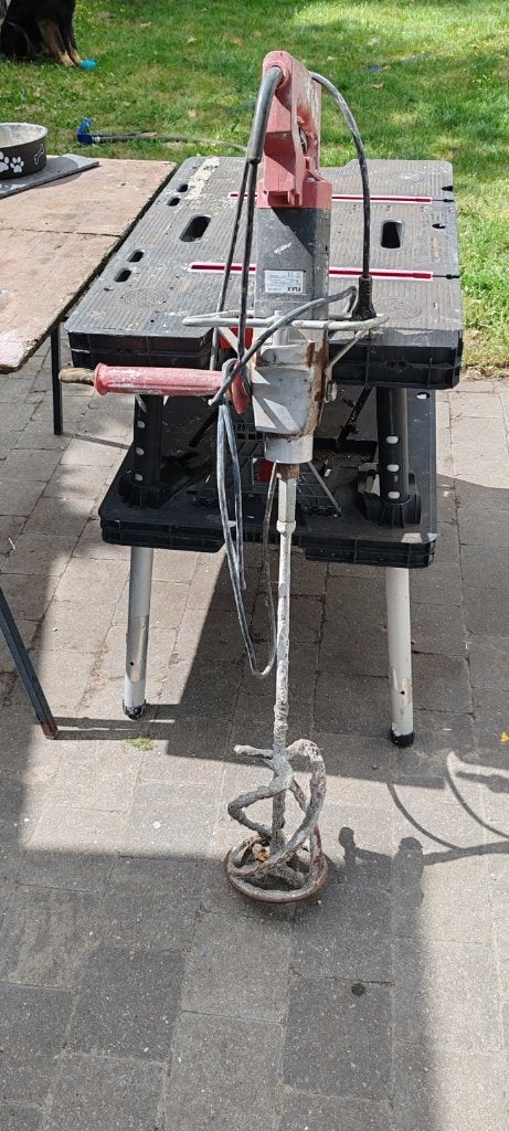 FLEX mortelmixer, Ophalen, Gebruikt