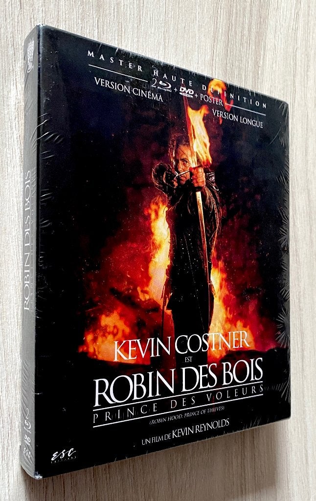 ROBIN DES BOIS ((2 BLURAY+1DVD + POSTER) Incl.Version LONGUE, Enlèvement ou Envoi, Comprend un DVD, Film, Blu-ray