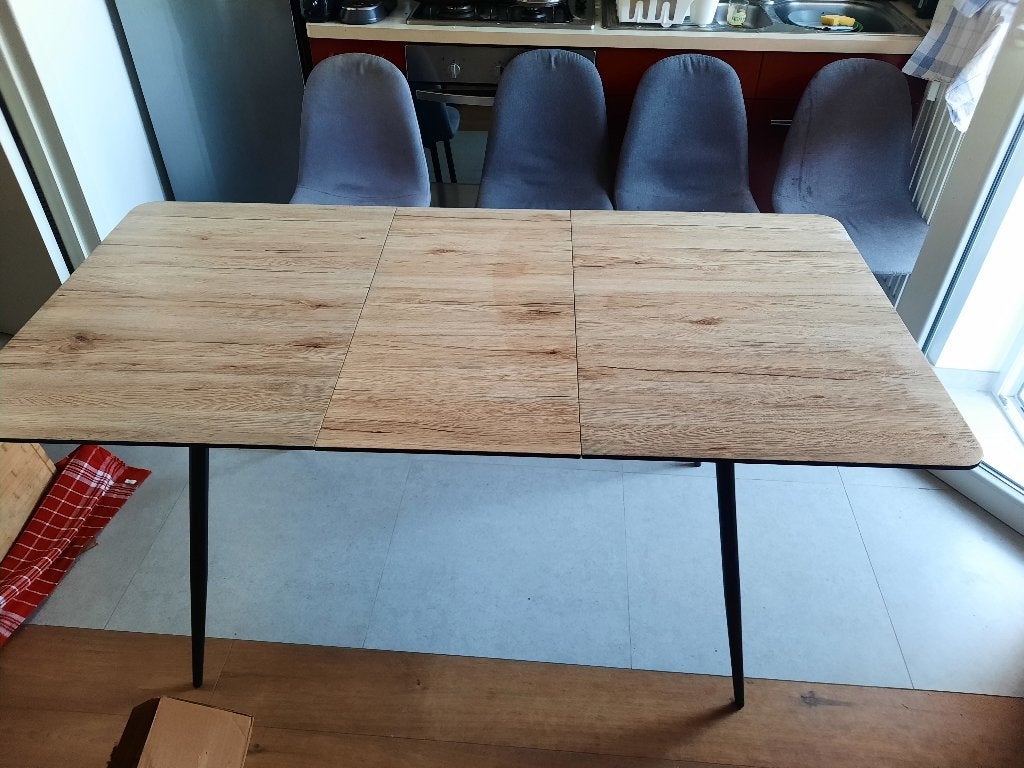 Table à manger pliante / Folding dining table /4-6 personnes, Huis en Inrichting, Ophalen, 50 tot 100 cm, Zo goed als nieuw, Vijf personen of meer