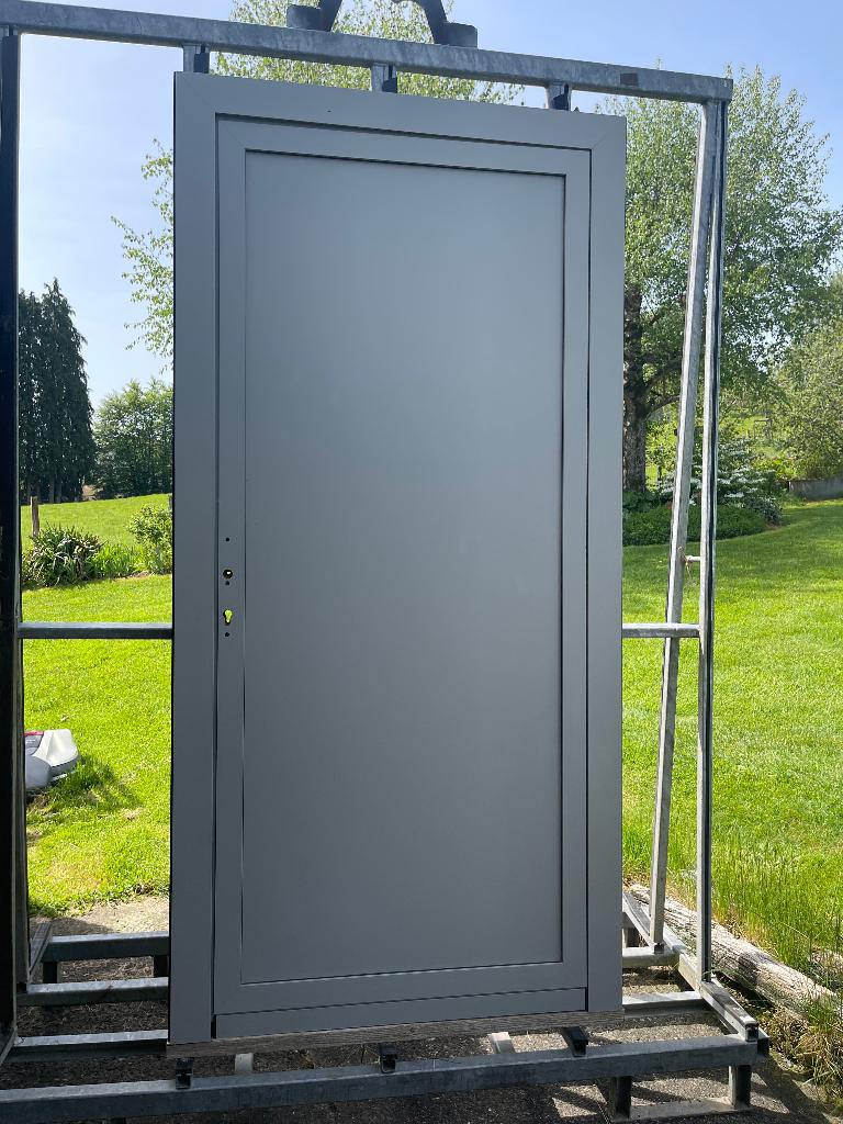 Porte extérieure en aluminium, Bricolage & Construction, Enlèvement, Comme neuf, Aluminium, Autres types