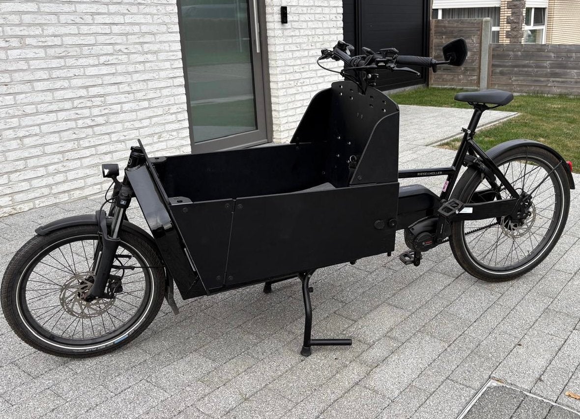 Riese & Müller Transporter2 65 Vario, Fietsen en Brommers, Elektrisch, Zo goed als nieuw, 2 kinderen, Schijfrem