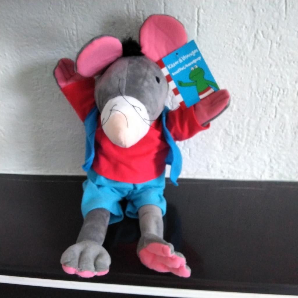 Max velthuijs handpop rat/ muis knuffel, Ophalen of Verzenden, Kikker