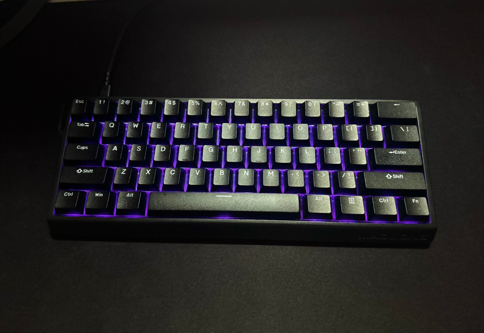 Mad60he noir avec rgb (neuf avec cartons), Computers en Software, Toetsenborden, Ophalen, Gaming toetsenbord, Nieuw, Qwerty