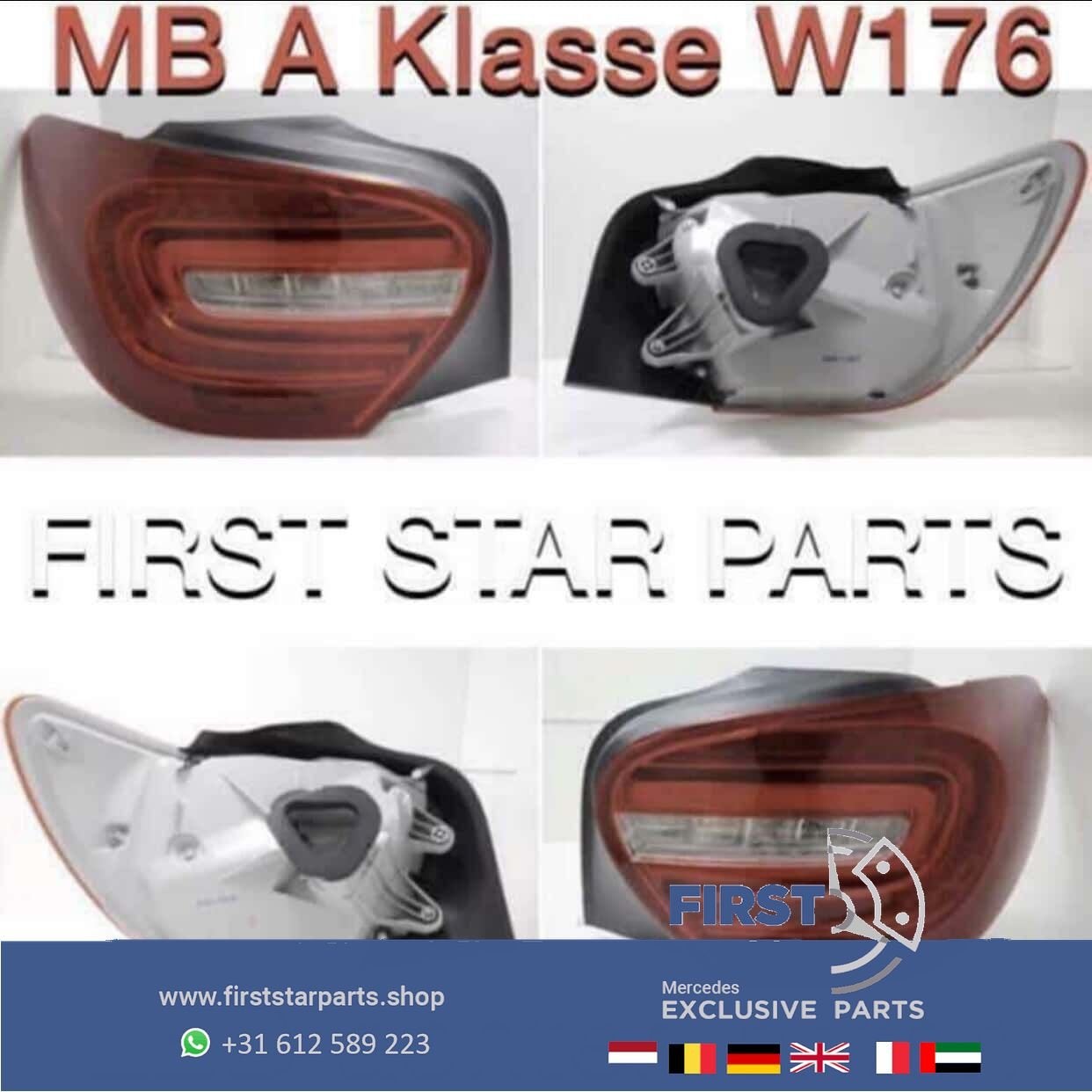 W176 PRE-FACELIFT LED ACHTERLICHT LINKS RECHTS Mercedes A Kl, Auto-onderdelen, Gebruikt, -, Ophalen of Verzenden, -