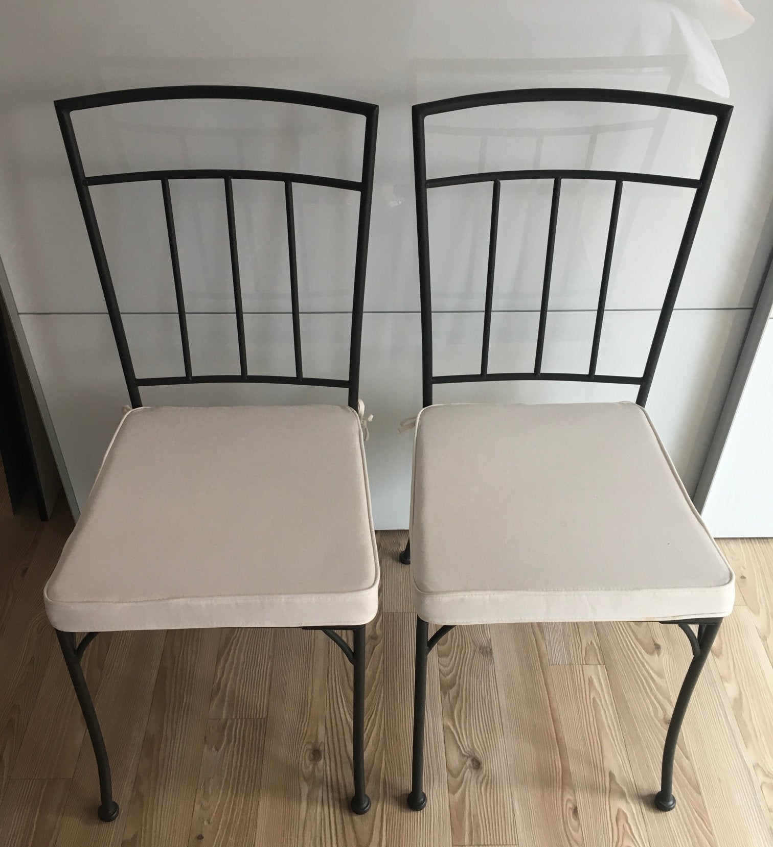 Tuinstoelen stoelen staal smeedijzer 2 stuks - NIEUW, Huis en Inrichting, Stoelen, Ophalen, Nieuw, Zwart