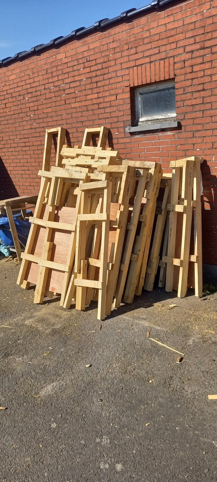 Knutselhout of Brandhout van balkjes, Moins de 200 cm, Comme neuf, Enlèvement, Épicéa