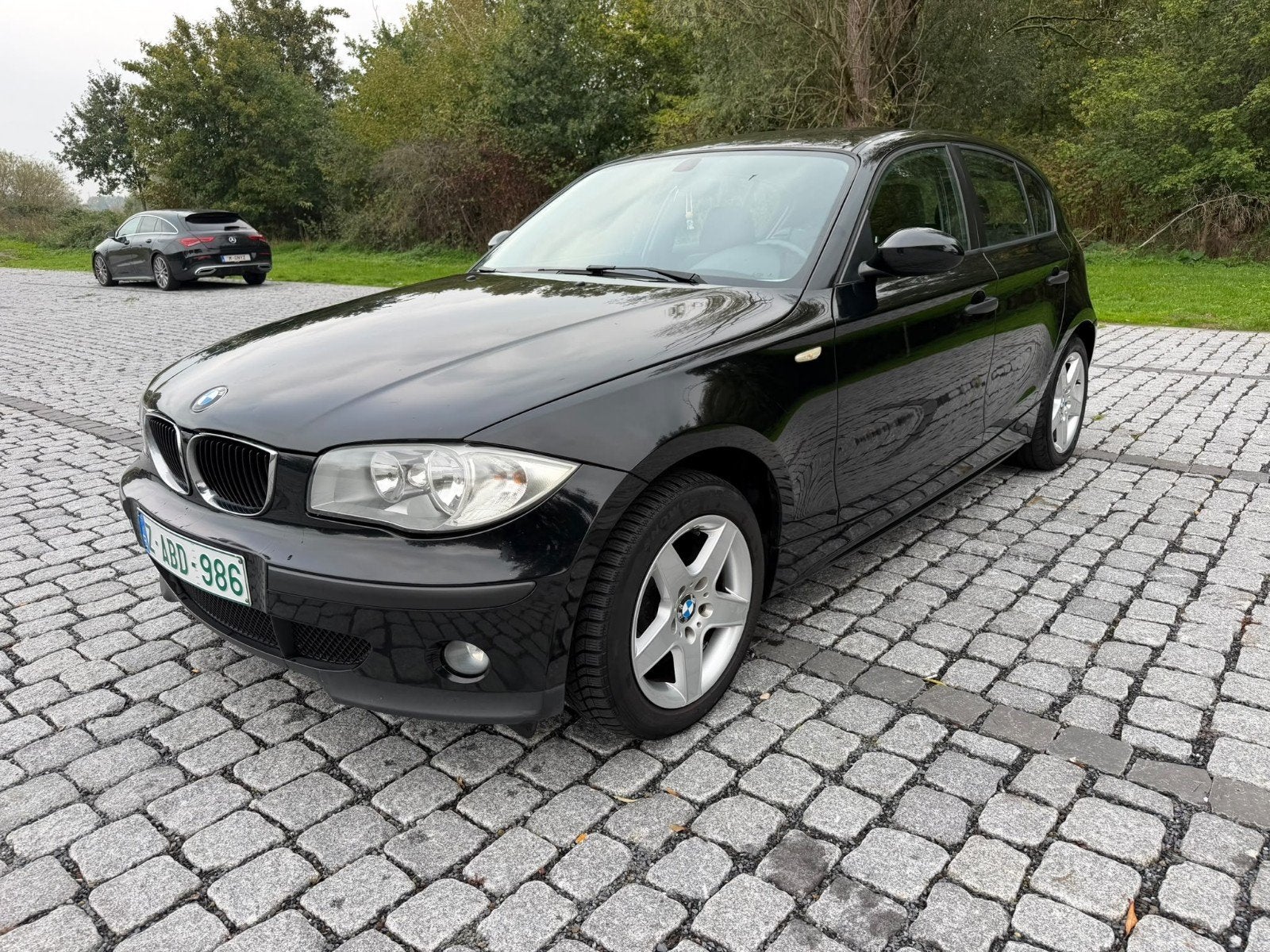 BMW 116I BENZINE EURO4 AIRCO TOP STAAT KLAAR VOOR INSCHRIJVI, Auto's, Elektrische ramen, Zwart, 4 cilinders, 1600 cc