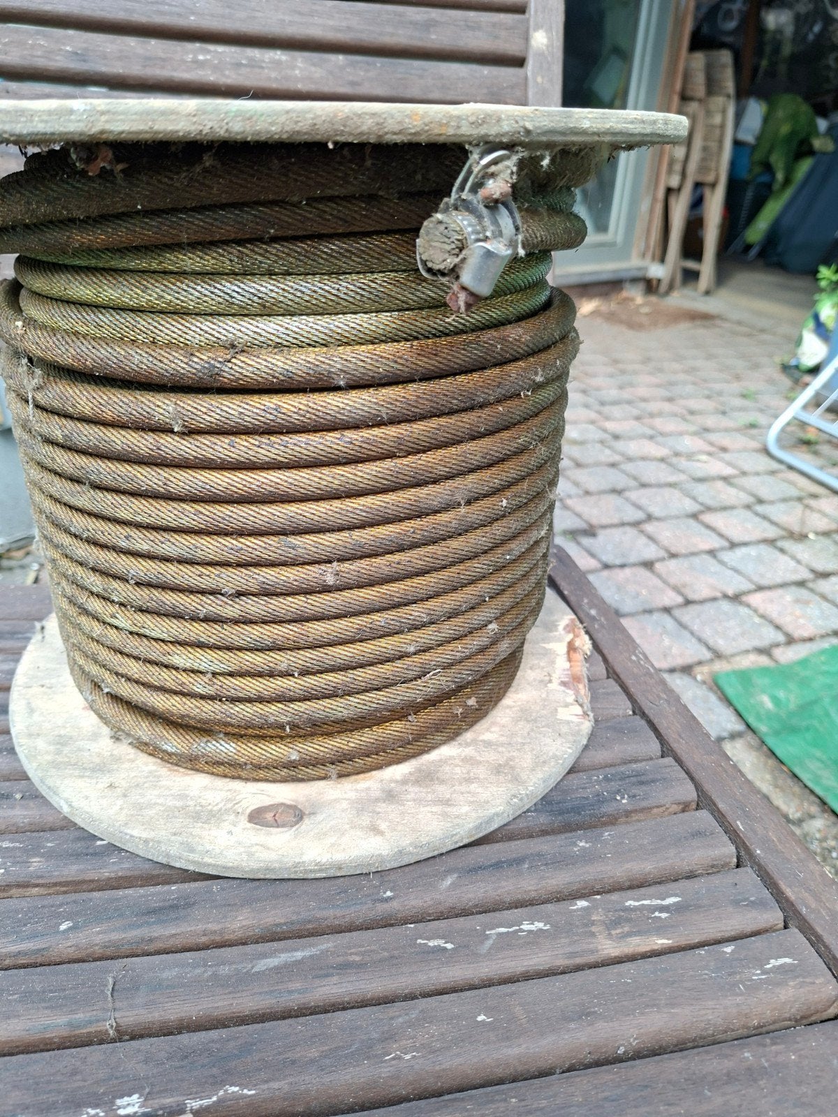 stalen kabel, Ophalen