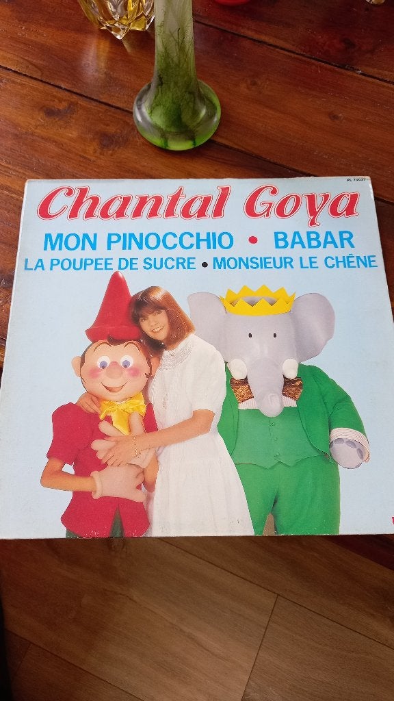 vinyl 33T chantal goya "mon pinocchio - babar", Enlèvement, Comme neuf, Pop