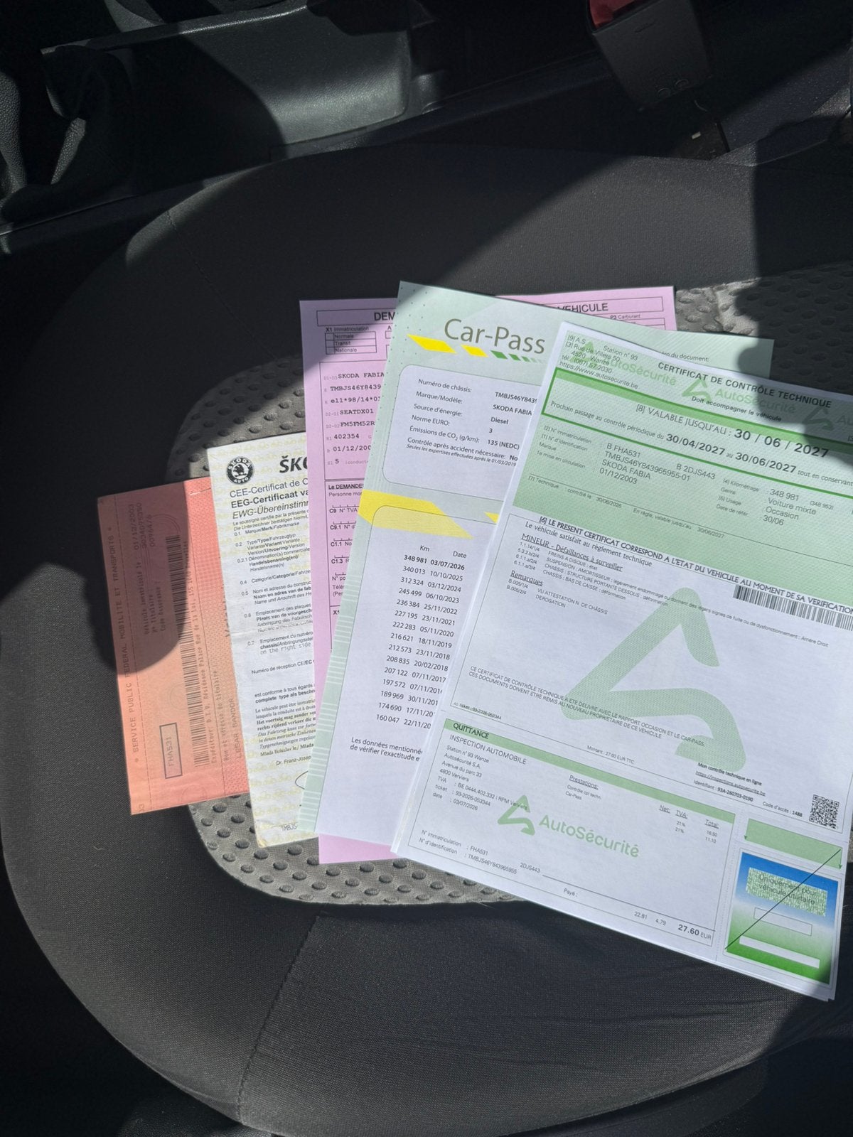 SKODA FABIA 1.9 TDI ‼️PRET A IMMATRICULÉ‼️, Achat, Entreprise, Boîte manuelle, Fabia