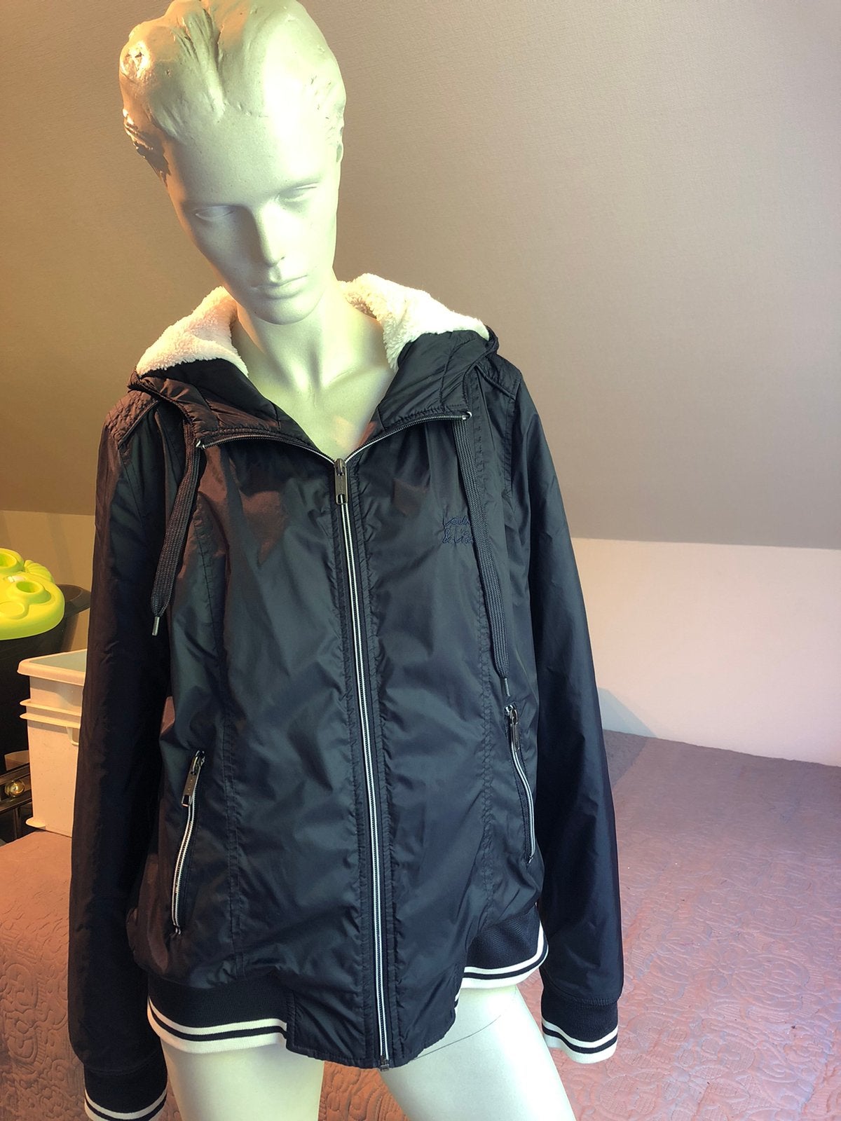 Winterjas dames donkerblauw maat xxl, Kleding | Dames, Jassen | Winter, Ophalen, Gedragen, Maat 42/44 (L), Blauw