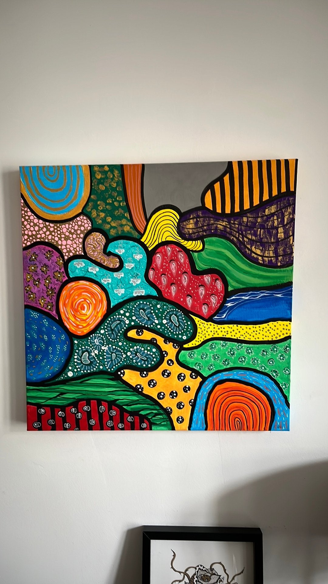 Tableu art abstrait, Enlèvement ou Envoi