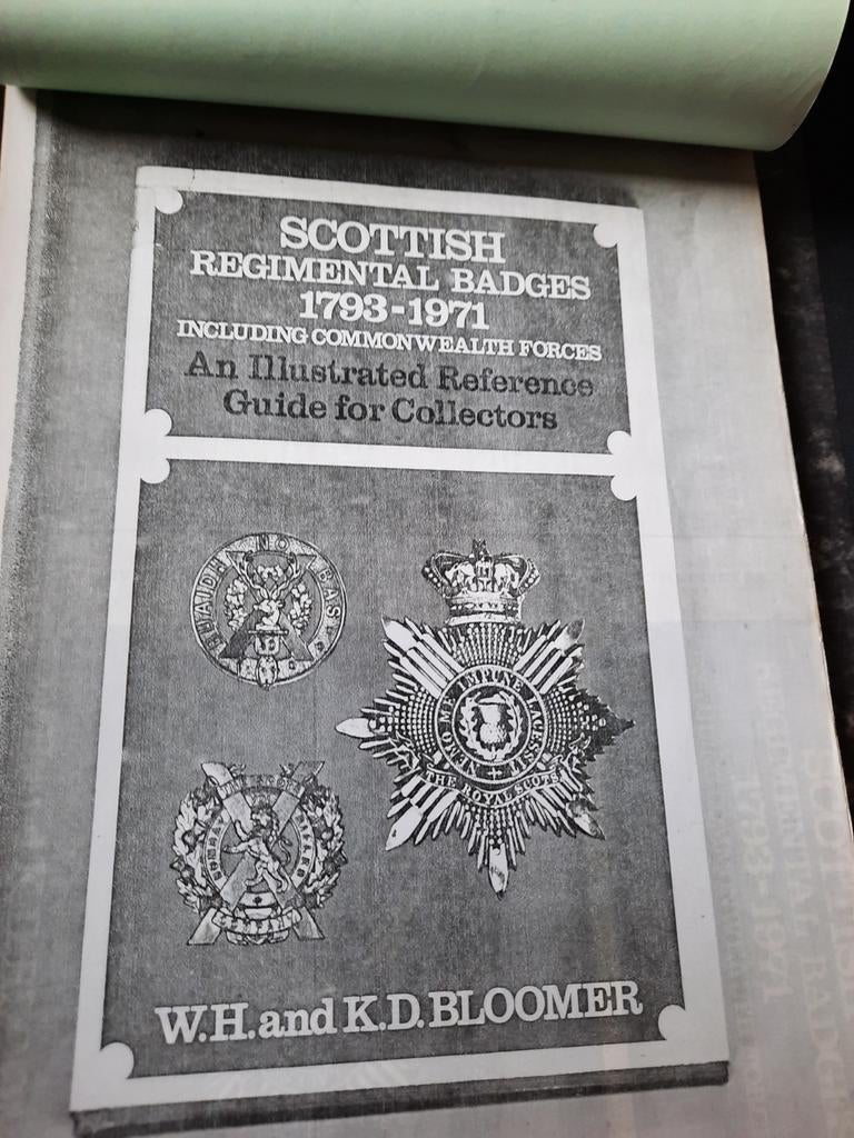 Scottish regimental Badges  1793-1971, Enlèvement ou Envoi