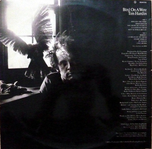OISEAUX TIM HARDIN SUR UN FIL, Enlèvement ou Envoi, Pochette photo, LP, 12 pouces