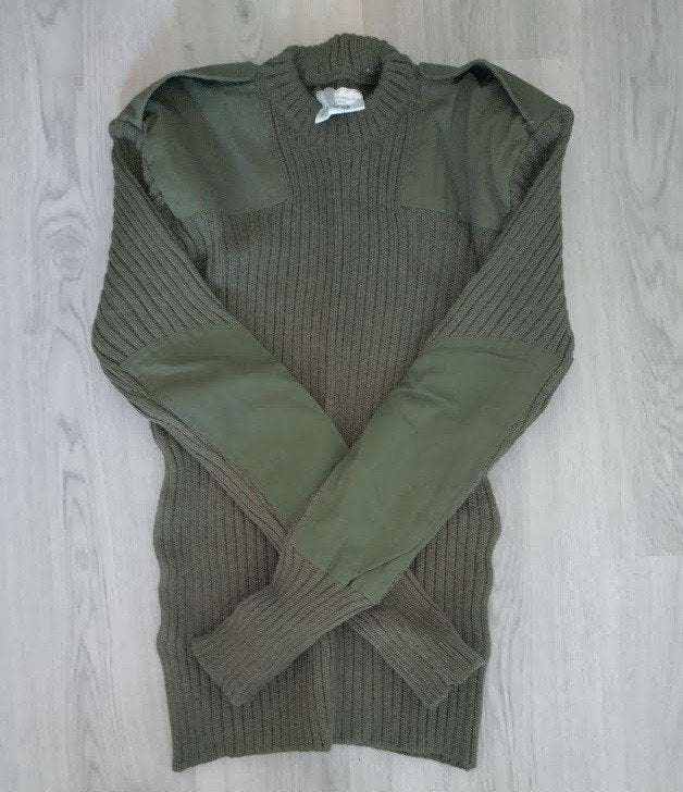 Originele wollen trui, Britse leger (maat M), Ophalen, Landmacht, Kleding of Schoenen