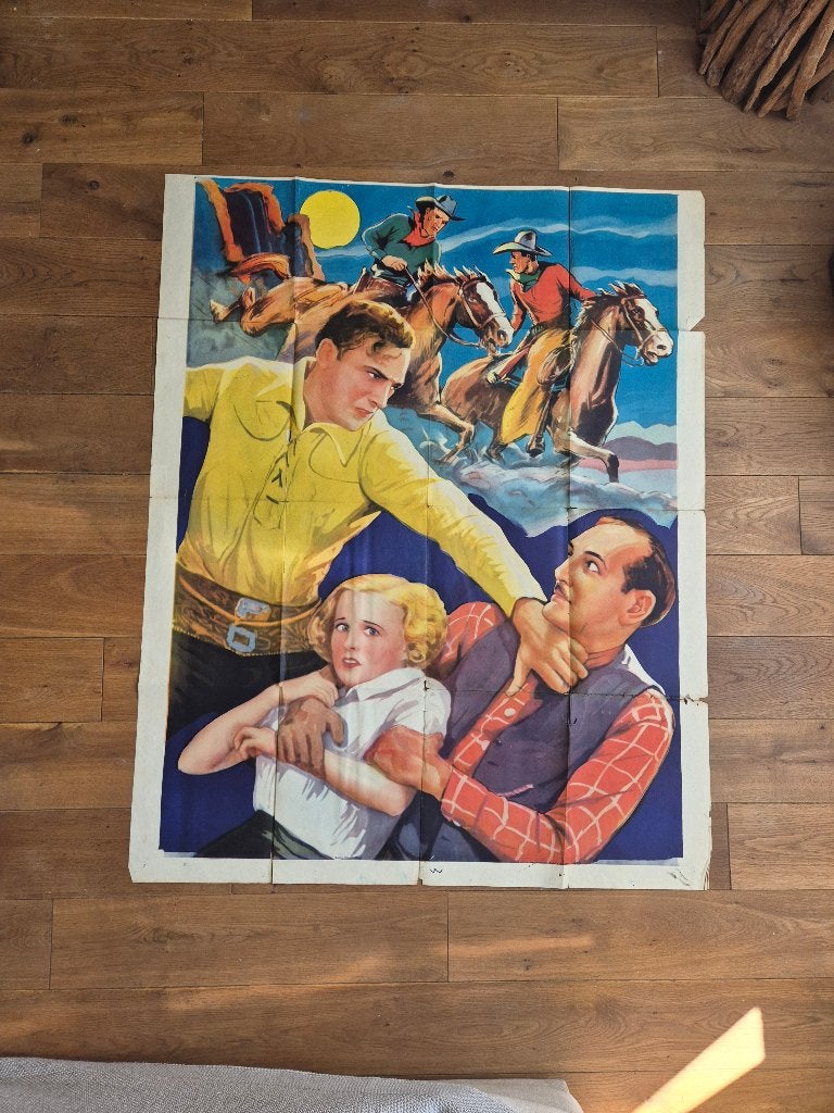 Affiche de Cinéma Vintage Originale "Cheyenne Rides Again", Verzamelen, Ophalen of Verzenden, Gebruikt