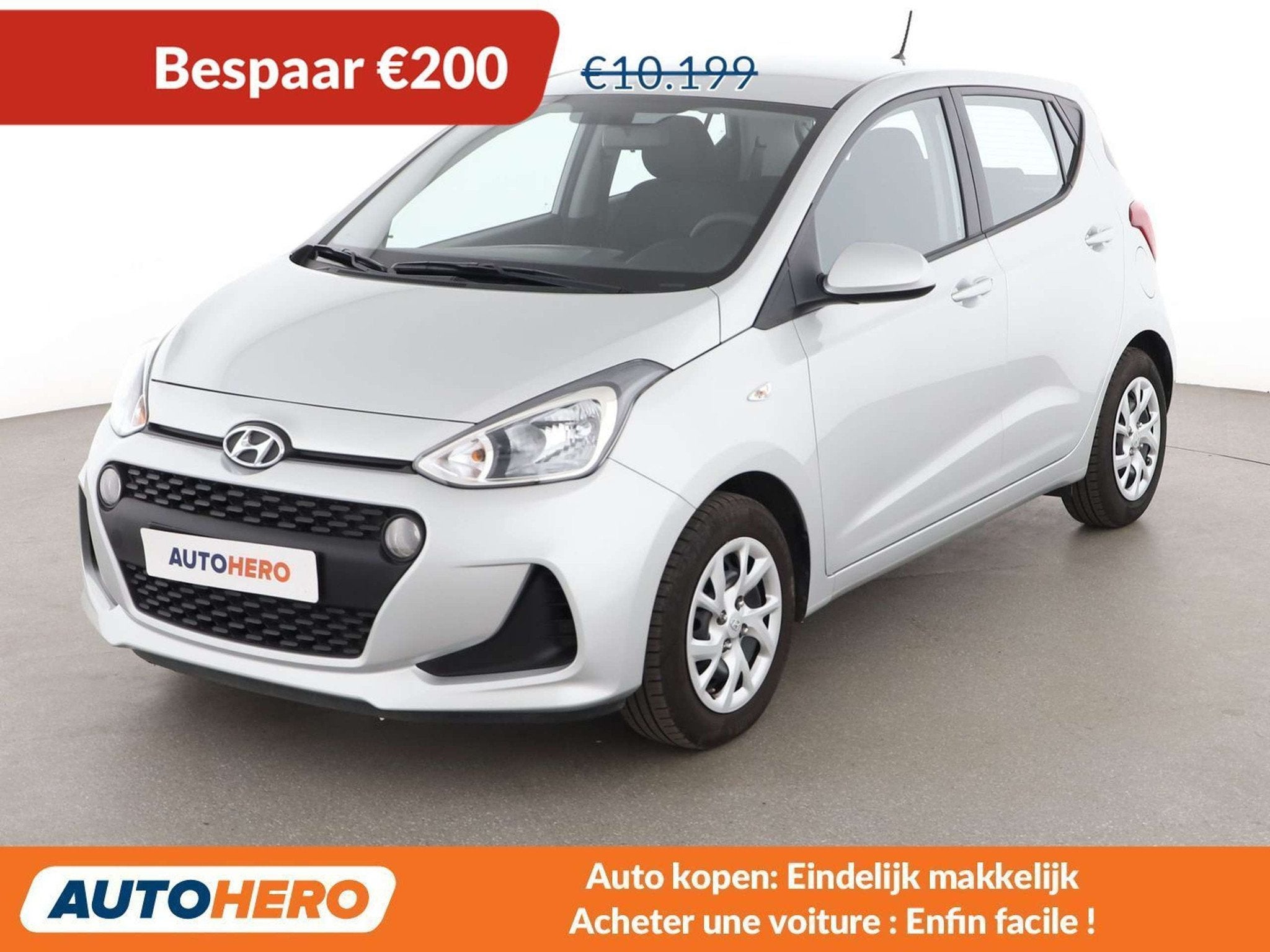 Hyundai i10 1.0 Basis (bj 2018), Auto's, Hyundai, Voorwielaandrijving, Gebruikt, Zwart, https://public.car-pass.be/vhr/0f018ced-c982-4043-925d-e20a254a6a20