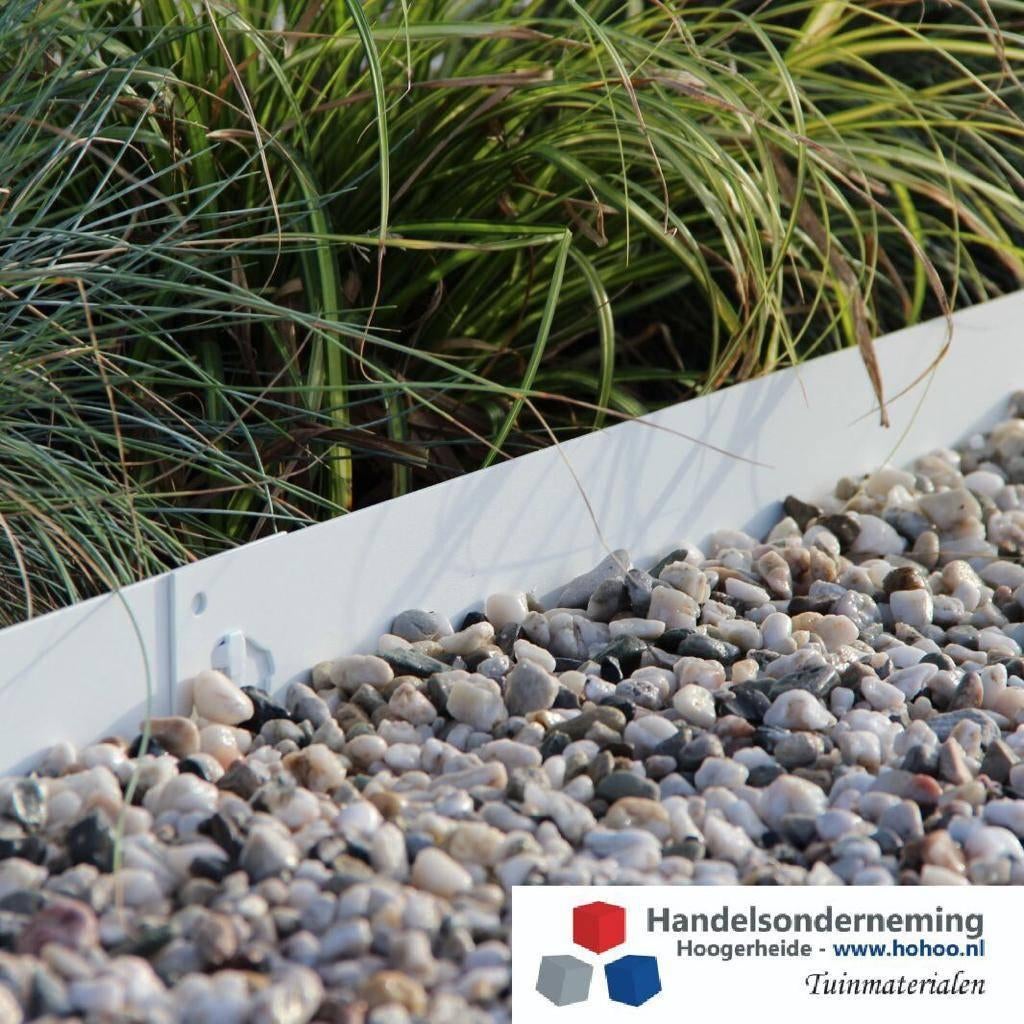 Kantopsluiting wit gecoat strakke lijnen moderne tuin pad, Tuin en Terras, Verzenden, Nieuw, Wit, Overige typen