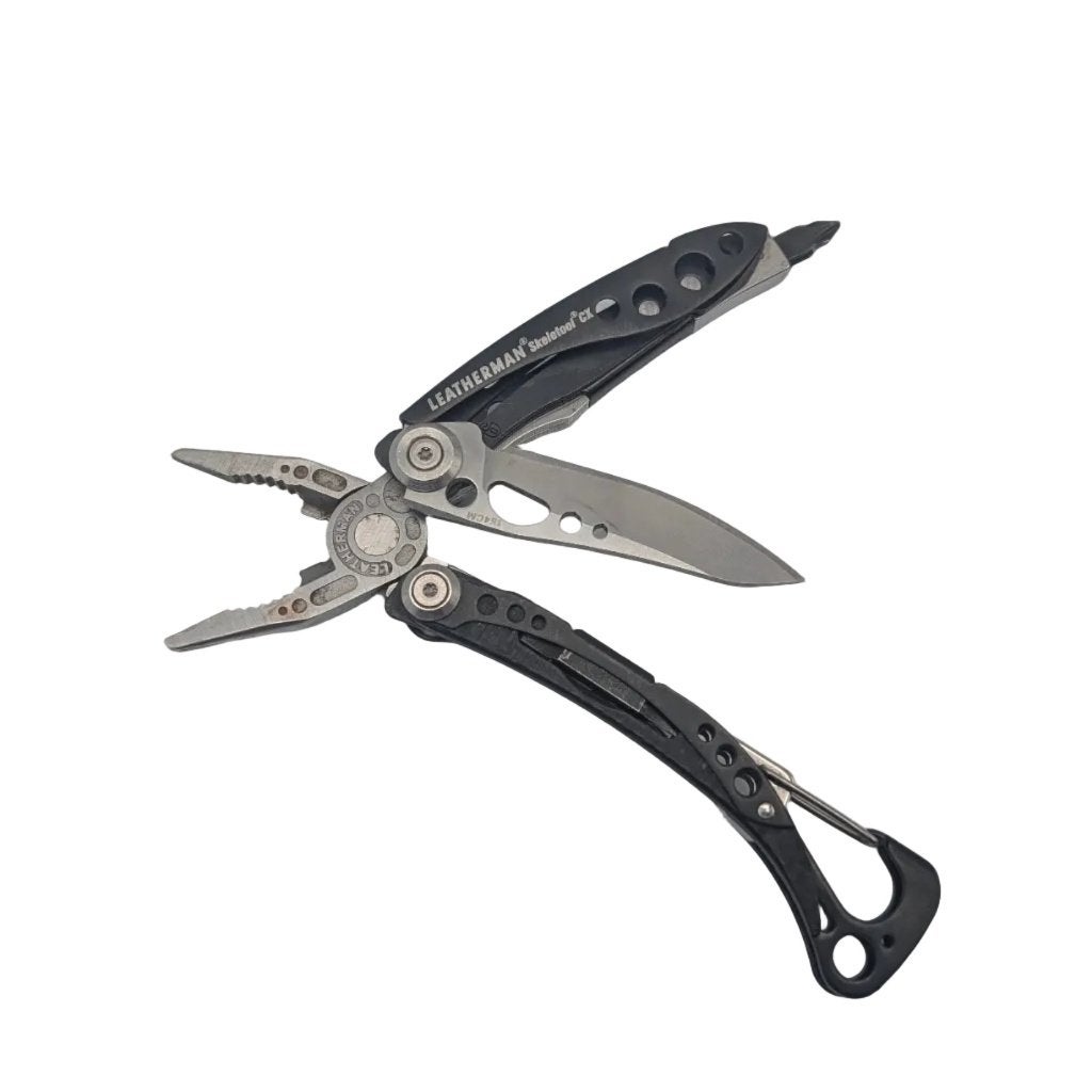 Leatherman Skeletool CX Zwart – Grade C, Caravans en Kamperen, Ophalen of Verzenden, Zo goed als nieuw