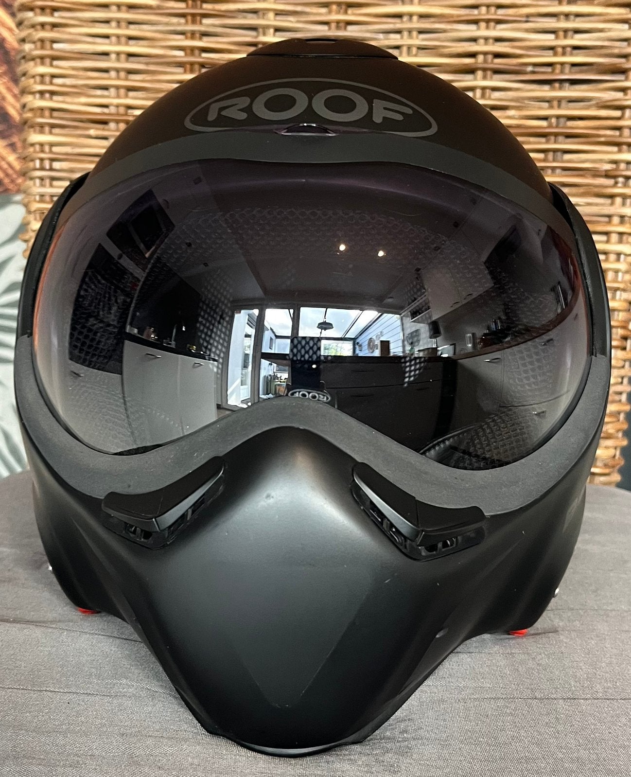 Systeemhelm R09 ROOF BOXXER mat zwart maat M 58, Motoren, Ophalen, M, Systeemhelm